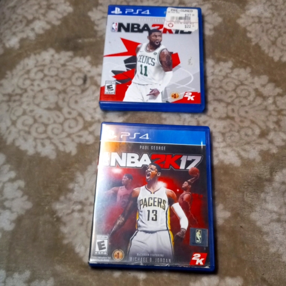 Lot 35 Ps4 2 - GAME LOT - NBA2K 17 AND 18